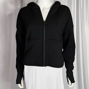 Athleta Black Reversible Sherpa Jacket
